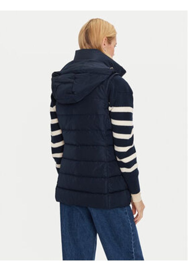 TOMMY HILFIGER - Tommy Hilfiger Bezrękawnik Heritage WW0WW43634 Granatowy Regular Fit. Kolor: niebieski. Materiał: syntetyk. Długość rękawa: bez rękawów