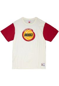 Mitchell & Ness - Koszulka Houston Rockets NBA Color Blocked. Kolor: beżowy, wielokolorowy, biały. Sport: koszykówka #1