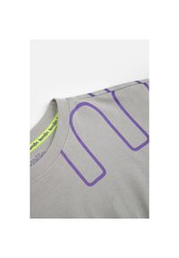 Koszulka sportowa dla dzieci z krótkim rękawem Lemon Explore ZL3 szara. Kolor: szary. Materiał: bawełna. Długość rękawa: krótki rękaw. Długość: krótkie