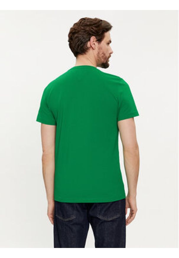 TOMMY HILFIGER - Tommy Hilfiger T-Shirt Logo MW0MW11797 Zielony Regular Fit. Kolor: zielony. Materiał: bawełna