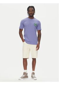 Quiksilver T-Shirt Circle Back Ss EQYZT08054 Fioletowy Regular Fit. Kolor: fioletowy. Materiał: bawełna #5