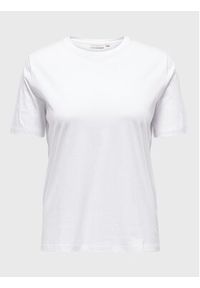 ONLY Carmakoma T-Shirt 15287998 Biały Regular Fit. Kolor: biały