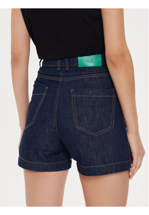 United Colors of Benetton - United Colors Of Benetton Szorty jeansowe 42CLD9015 Granatowy Regular Fit. Kolor: niebieski. Materiał: bawełna