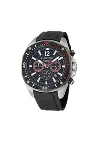 Zegarek Nautica. Kolor: srebrny. Styl: sportowy