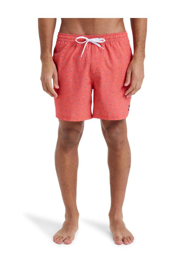 Quiksilver - Szorty kąpielowe dla Mężczyzn SURFSILK STRAIGHT 16" Różowy. Kolor: różowy. Materiał: elastan, poliester, materiał. Styl: sportowy