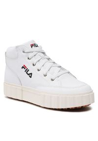 Fila Sneakersy Sandblast Mid Wmn FFW0187.10004 Biały. Kolor: biały. Materiał: skóra #5