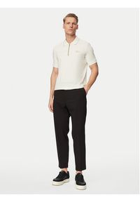 Karl Lagerfeld - KARL LAGERFELD Polo 745021 562221 Kremowy Regular Fit. Typ kołnierza: polo. Kolor: kremowy. Materiał: bawełna #4