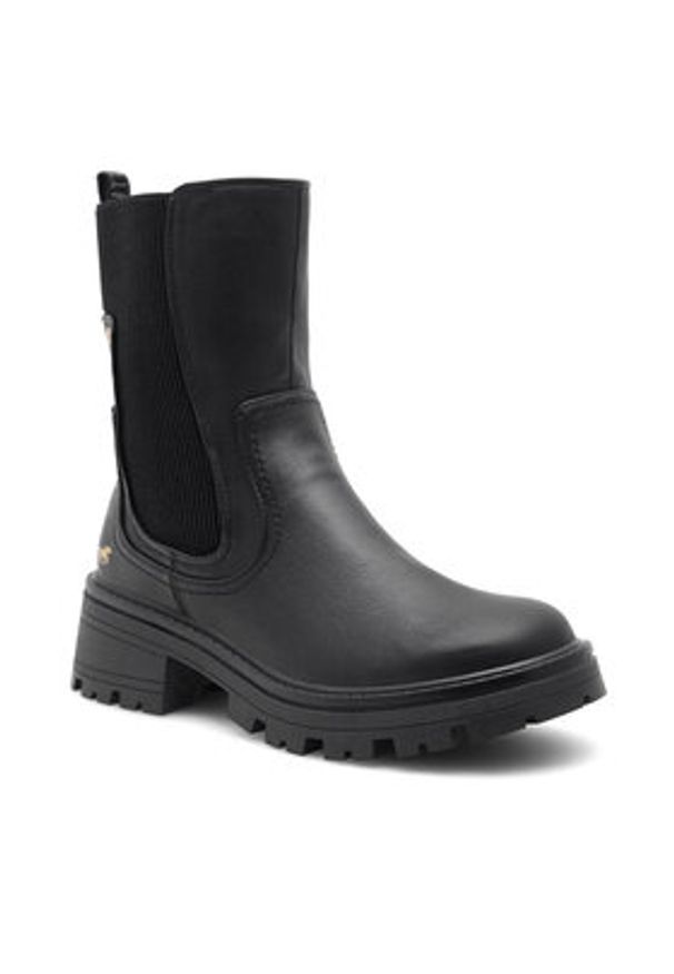 Mustang Botki 1469-501 Czarny. Kolor: czarny. Materiał: materiał