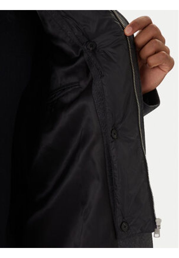 Marc O'Polo Płaszcz wełniany 529 0288 71044 Szary Regular Fit. Typ kołnierza: polo. Kolor: szary. Materiał: syntetyk