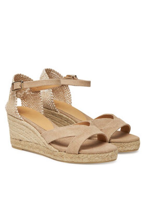 Castañer Espadryle Bruna/9/002 025678 Beżowy. Kolor: beżowy. Materiał: materiał