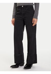 Eleh Jeansy EL072 Czarny Regular Fit. Kolor: czarny