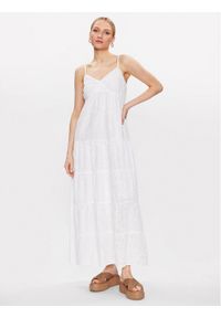 Marc Aurel Sukienka letnia 6820 1020 93201 Biały Regular Fit. Kolor: biały. Materiał: bawełna. Sezon: lato #1