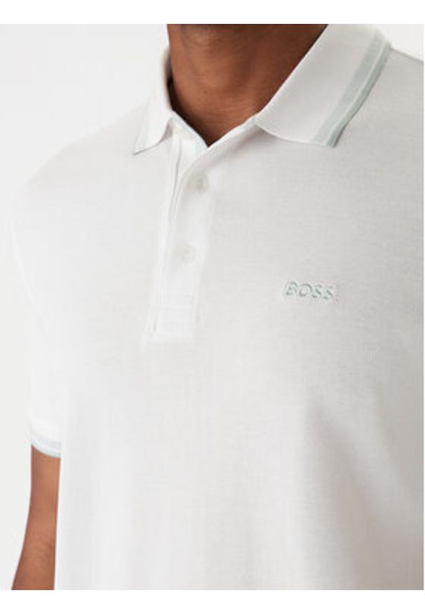 BOSS Polo Paddy 50469055 Beżowy Regular Fit. Typ kołnierza: polo. Kolor: beżowy. Materiał: bawełna