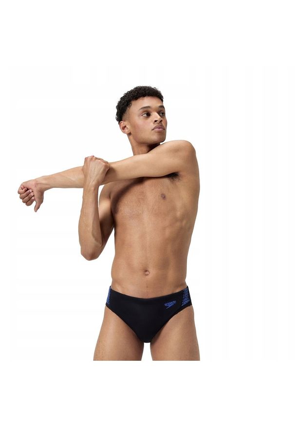 Speedo - Męskie Spodenki Kąpielowe Hyperboom Splice. Kolor: niebieski. Styl: sportowy