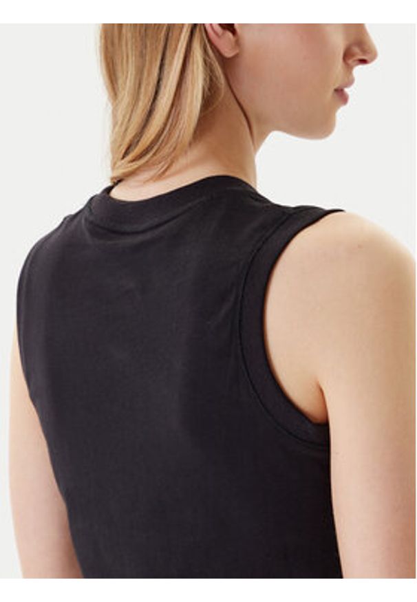 Calvin Klein Jeans Top LV047C852G Czarny Regular Fit. Kolor: czarny. Materiał: bawełna