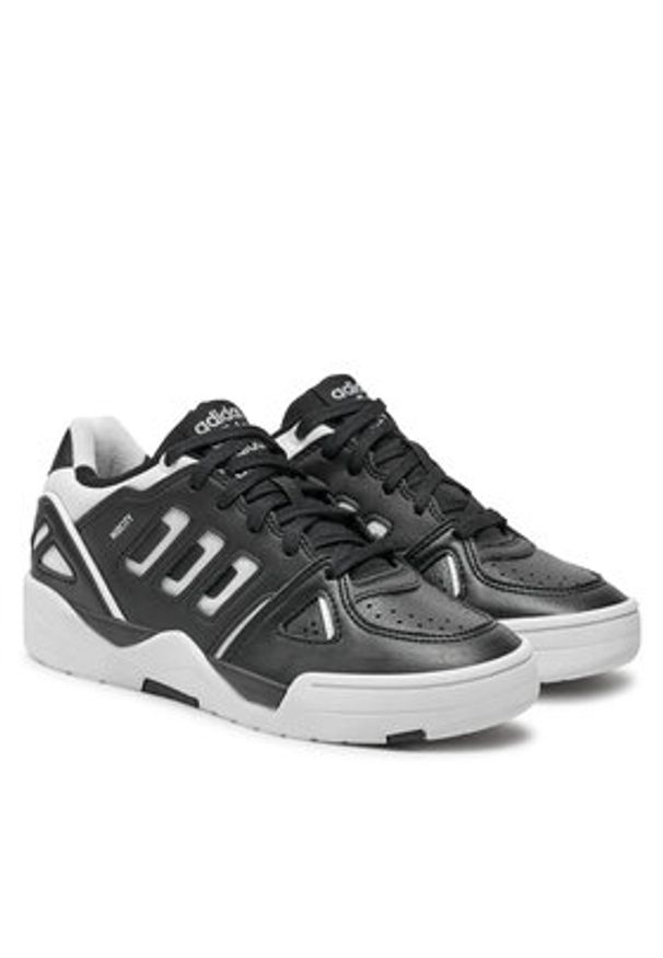 Adidas - adidas Sneakersy Midcity Low IG7057 Czarny. Kolor: czarny. Materiał: skóra