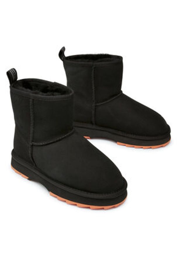 EMU Australia Śniegowce Sharky Mini W12434 Czarny. Kolor: czarny. Materiał: skóra