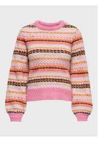 only - ONLY Sweter Mabel 15272599 Kolorowy Regular Fit. Materiał: syntetyk. Wzór: kolorowy #5