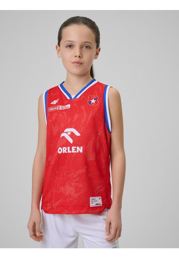 4f - 4F Koszulka meczowa replika wyjazdowa z sezonu 2025/26 dziecięca 4F x Wisła Kraków - czerwona 110/116. Kolor: czerwony. Materiał: materiał. Wzór: nadruk. Sezon: lato. Sport: fitness