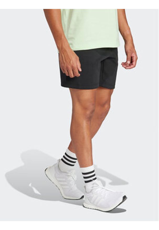 Adidas - adidas Szorty sportowe Future Icons IN3320 Czarny Regular Fit. Kolor: czarny. Materiał: bawełna. Styl: sportowy