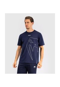 VENUM - Venum T-Shirt Giant Connect Navy Blue. Kolor: niebieski. Sport: fitness