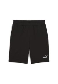 Puma - Męskie szorty Essentials 10" z logo No. 1 PUMA. Kolor: fioletowy, czarny, szary, wielokolorowy. Sport: fitness