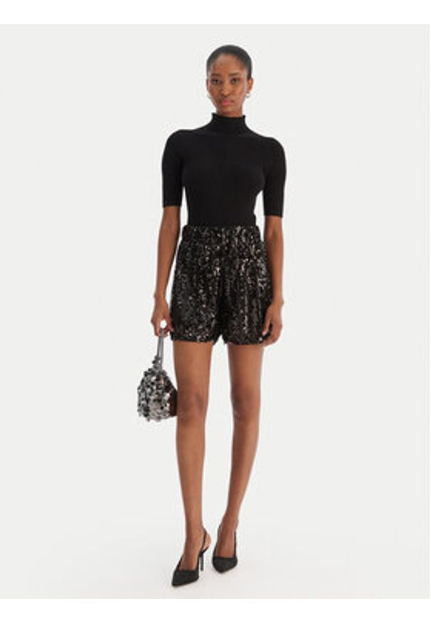 Vero Moda Szorty materiałowe Efa 10335727 Czarny Loose Fit. Kolor: czarny. Materiał: syntetyk