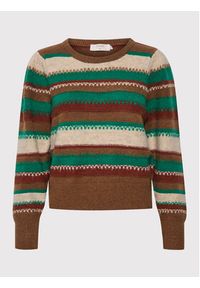Cream Sweter Cila 10610572 Kolorowy Regular Fit. Materiał: syntetyk. Wzór: kolorowy #5