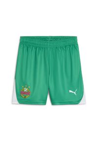 Puma - Młodzieżowe szorty piłkarskie SK Rapid Wiedeń PUMA Sport Green White. Kolor: zielony, wielokolorowy, biały. Sport: piłka nożna