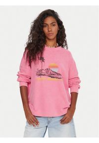Roxy Bluza Eastside ERJKT04322 Różowy Boxy Fit. Kolor: różowy. Materiał: syntetyk