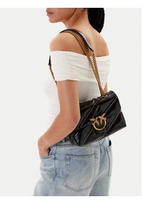 Pinko - PINKO Torebka Love Puff Mini CL PE 25 PLTT 100039 A26T Czarny. Kolor: czarny. Materiał: skórzane #5