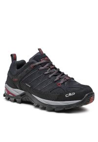 Trekkingi CMP Rigel Low Trekking Shoes Wp 3Q13247 Asphalt/Syrah 62BN. Kolor: niebieski. Materiał: zamsz, skóra. Sport: turystyka piesza