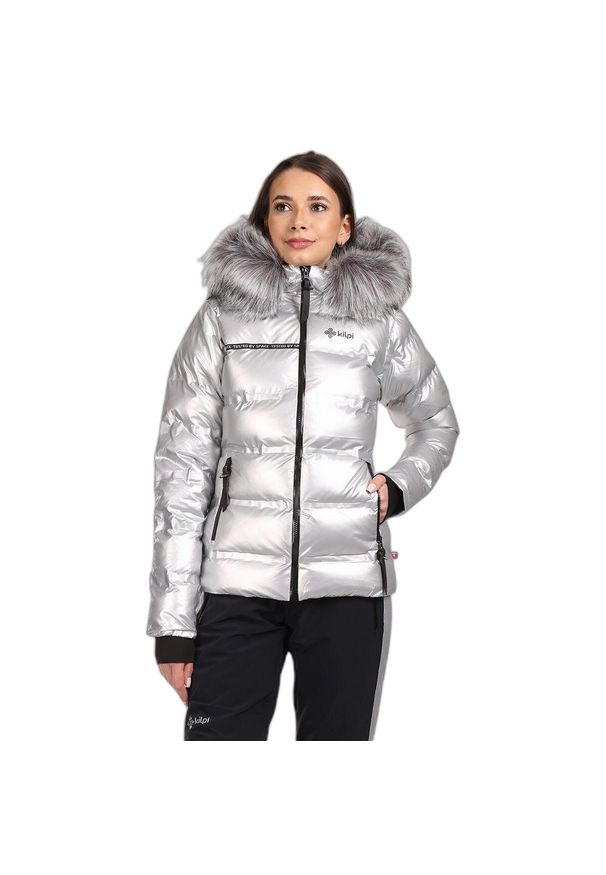 Damska kurtka puchowa Kilpi Ltd Sirius. Kolor: szary. Materiał: nylon. Sport: turystyka piesza