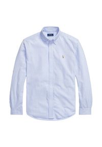 Polo Ralph Lauren Koszula 710934575002 Błękitny Slim Fit. Typ kołnierza: polo. Kolor: niebieski. Materiał: bawełna