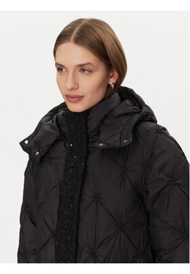 Fracomina Kurtka zimowa FR24WC3003O423S9 Czarny Regular Fit. Kolor: czarny. Materiał: syntetyk. Sezon: zima