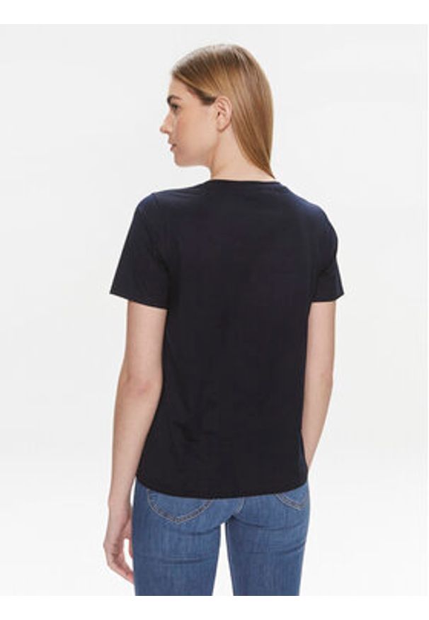 United Colors of Benetton - United Colors Of Benetton T-Shirt 3J5CD106R Granatowy Regular Fit. Kolor: niebieski. Materiał: bawełna