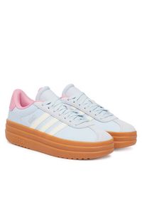 Adidas - adidas Sneakersy Vl Court Bold Shoes KJ9417 Niebieski jasny. Kolor: niebieski. Materiał: skóra #4
