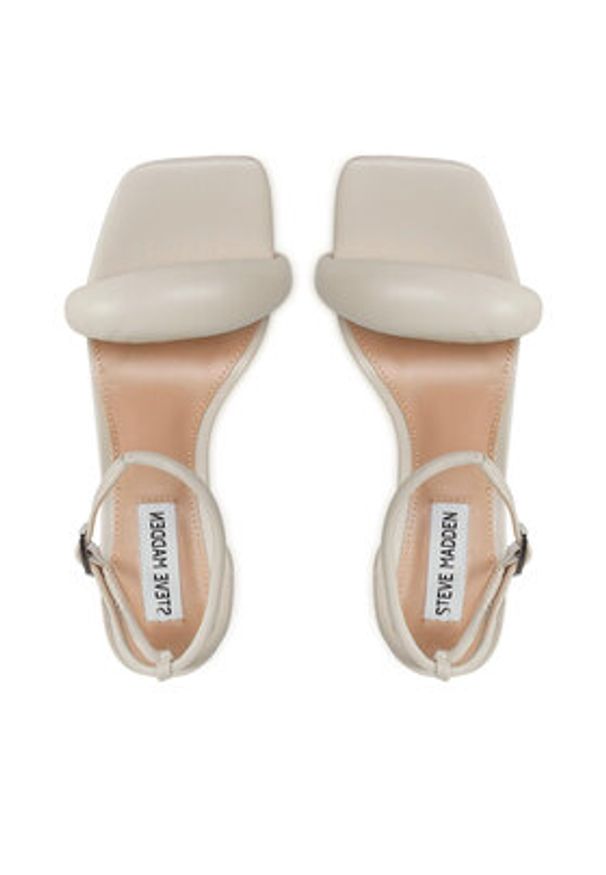 Steve Madden Sandały Entice SM11001844-02002-253 Beżowy. Kolor: beżowy. Materiał: skóra