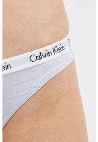Calvin Klein Underwear stringi kolor niebieski. Kolor: niebieski #2