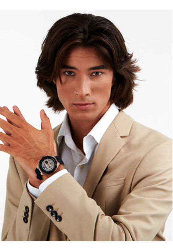 Maserati Zegarek Stile R8871642003 Czarny. Kolor: czarny