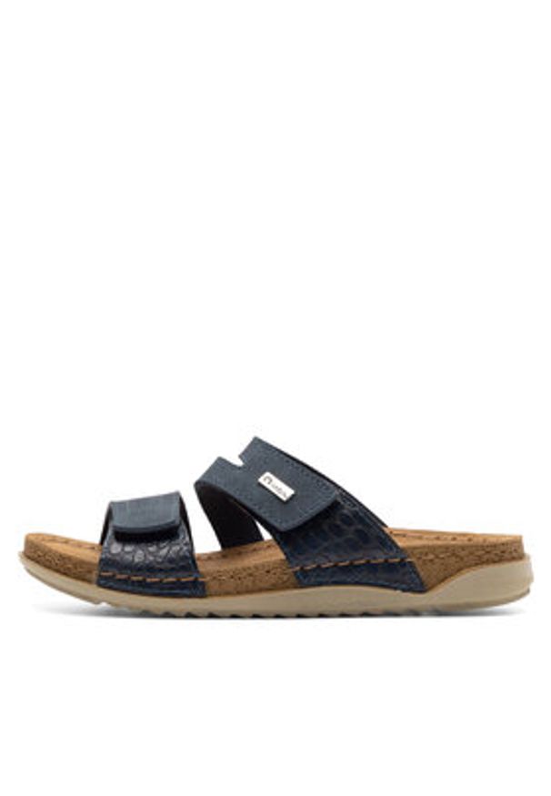 Inblu Klapki AA093N01 Granatowy. Kolor: niebieski. Materiał: materiał