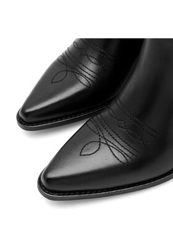Badura Kowbojki 222FW92 Czarny. Kolor: czarny. Materiał: skóra