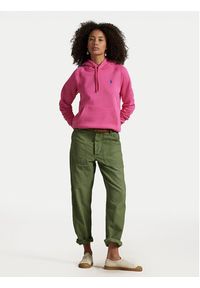 Polo Ralph Lauren Bluza 211949951011 Różowy Relaxed Fit. Typ kołnierza: polo. Kolor: różowy. Materiał: bawełna #3