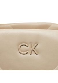 Calvin Klein Torebka Quilt K60K611893 Beżowy. Kolor: beżowy. Materiał: skórzane #5