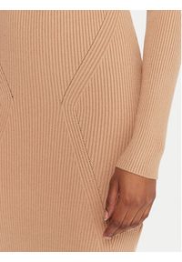 Guess Sukienka codzienna W5BK45 Z0572 Beżowy Slim Fit. Okazja: na co dzień. Kolor: beżowy. Materiał: wiskoza. Typ sukienki: proste. Styl: casual #3