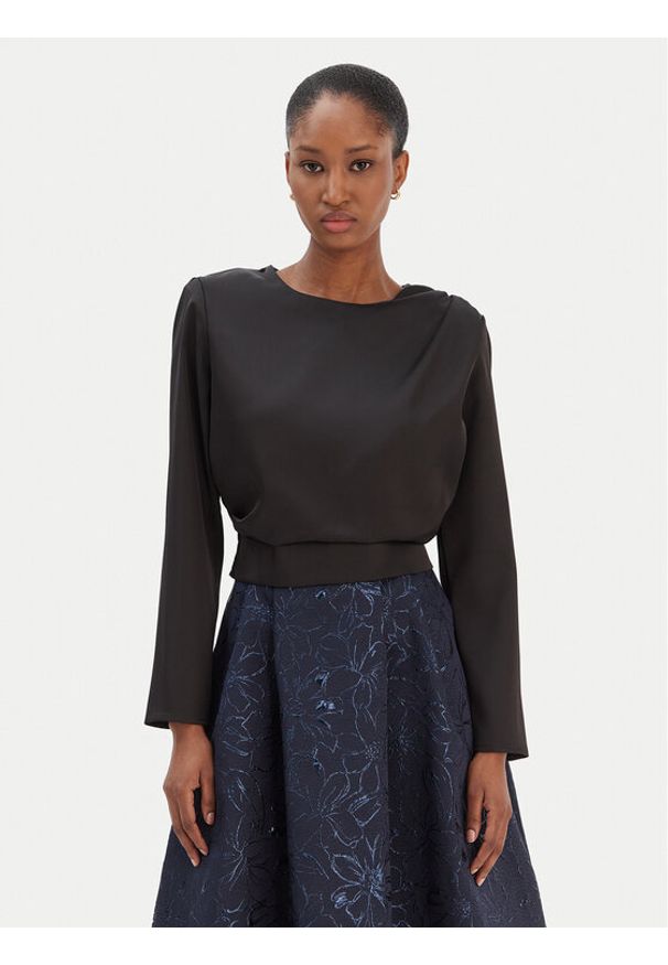 Rinascimento Bluzka CFC0126404003 Czarny Regular Fit. Kolor: czarny. Materiał: syntetyk