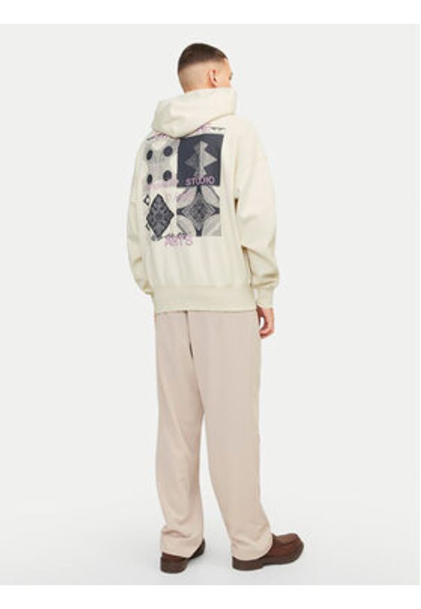 Jack & Jones Bluza Noho 12263036 Écru Oversize. Materiał: bawełna
