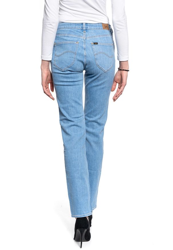 Lee - LEE MARION STRAIGHT DAMSKIE SPODNIE JEANSOWE MID LINA L301OPSR 112139755