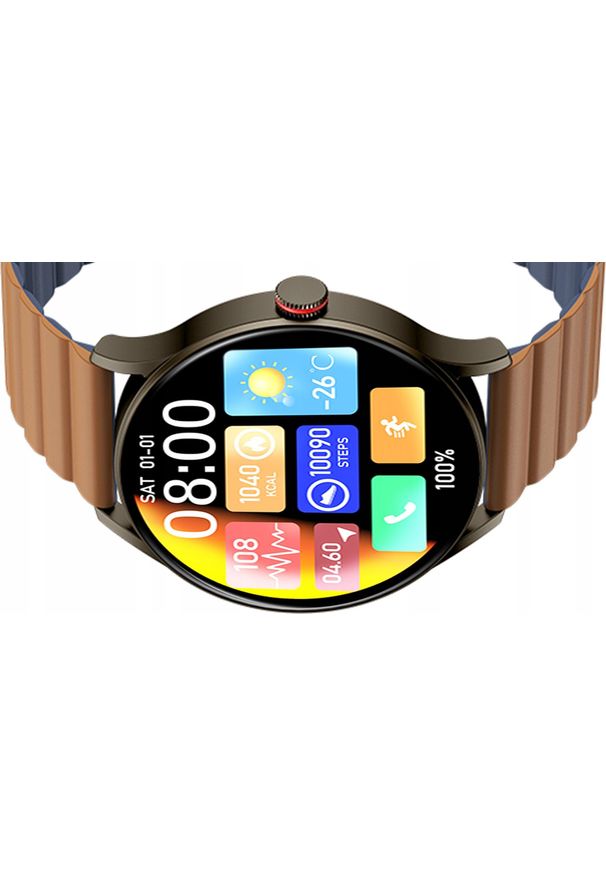 NoName - Smartwatch Smartwatch Imiki TG1 brązowy. Rodzaj zegarka: smartwatch. Kolor: brązowy