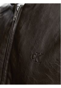 Calvin Klein Jeans Kurtka z imitacji skóry LV047G516G Brązowy Regular Fit. Kolor: brązowy. Materiał: syntetyk #2